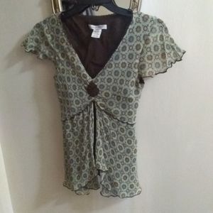 Nine West floral print shirt